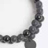 2 Pack Black Beaded Bracelets