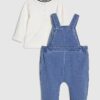 Baby Boys Blue Bear Dungarees
