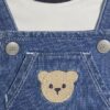 Baby Boys Blue Bear Dungarees