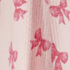 Baby Girls Pink Bow Print Ribbed Dress