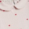 Baby Girls Pink Heart Bodysuit Set