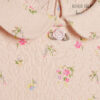 Baby Girls Pink Pointelle Floral Romper Set