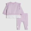 Baby Girls Purple Beautiful Sweatshirt Set