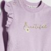 Baby Girls Purple Beautiful Sweatshirt Set