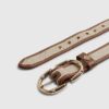 Beige Bamboo Buckle Belt