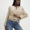 Beige Boucle Trophy Jacket