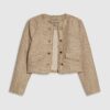 Beige Boucle Trophy Jacket