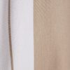 Beige Colour Blocked Stripe Polo Shirt
