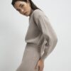 Beige Corset Detail Jumper Dress