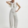 Beige Cosy Balloon Leg Joggers