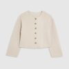 Beige Cosy Button Through Cardigan