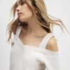 Beige Cut Away Sweatshirt