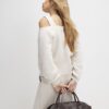 Beige Cut Away Sweatshirt