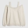 Beige Cut Away Sweatshirt