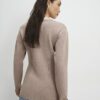 Beige Double Layer Cardigan