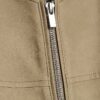 Beige Faux Leather Bomber Jacket