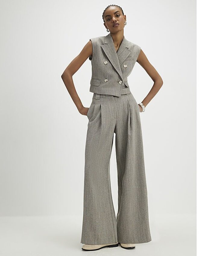 Beige Flecked Waistcoat