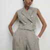 Beige Flecked Waistcoat