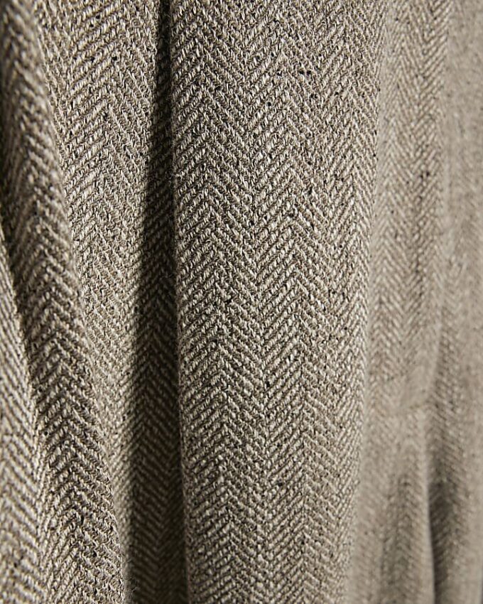 Beige Flecked Wide Leg Trousers