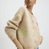 Beige Happy Conversational Cardigan