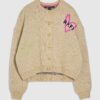 Beige Happy Conversational Cardigan