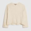 Beige Knitted Crew Neck Jumper