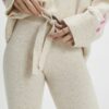 Beige Knitted Joggers