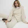 Beige Knitted Joggers