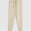 Beige Knitted Joggers