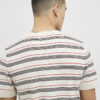 Beige Knitted Stripe T-Shirt