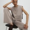 Beige Knitted Waistcoat