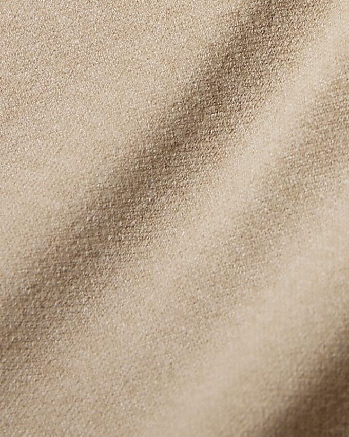 Beige Knitted Wide Leg Trousers