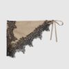 Beige Lace Trim Hip Scarf