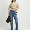 Beige Lace Up Sweatshirt