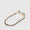 Beige Leopard Sunglasses Chain