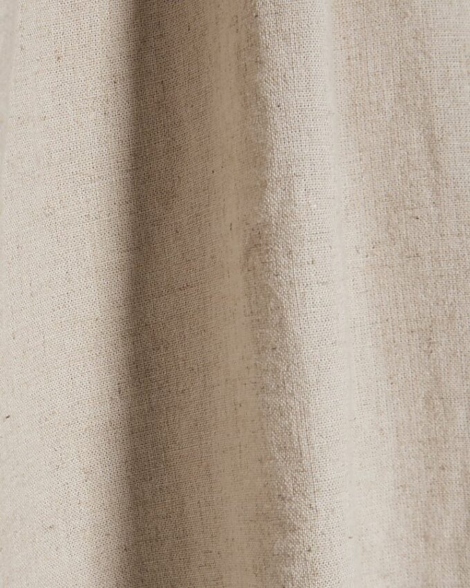 Beige Linen Blend Short Sleeve T-Shirt