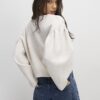 Beige Long Sleeve Button Detail Cardigan