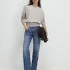 Beige Long sleeve Cosy Banded Top