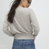 Beige Long sleeve Cosy Banded Top