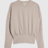 Beige Long sleeve Cosy Banded Top