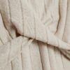 Beige Long Sleeve Cosy Twist Front Midi Dress