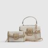 Beige Monogram Mini Tote Bag Bundle
