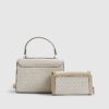 Beige Monogram Mini Tote Bag Bundle