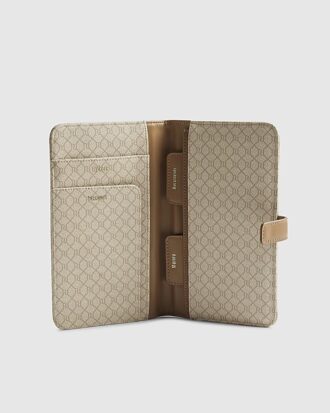 Beige Monogram Travel Wallet