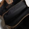 Beige Monogram Webbing Front Chain Tote Bag