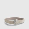 Beige Moon Buckle Waist Belt