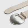 Beige Moon Buckle Waist Belt