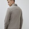Beige Muscle Fit Shacket