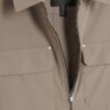 Beige Muscle Fit Shacket