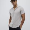 Beige Muscle Fit Shirt